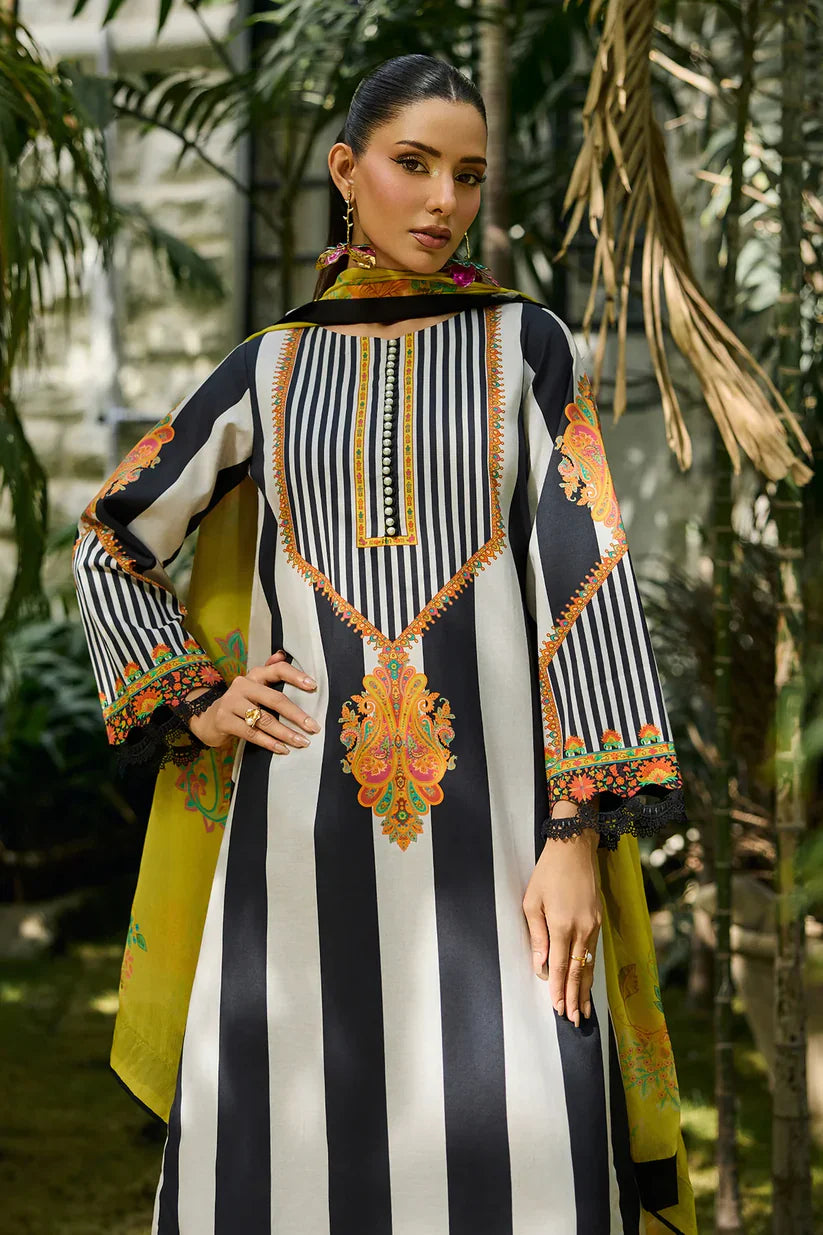Charizma D-815 Printed three piece suit