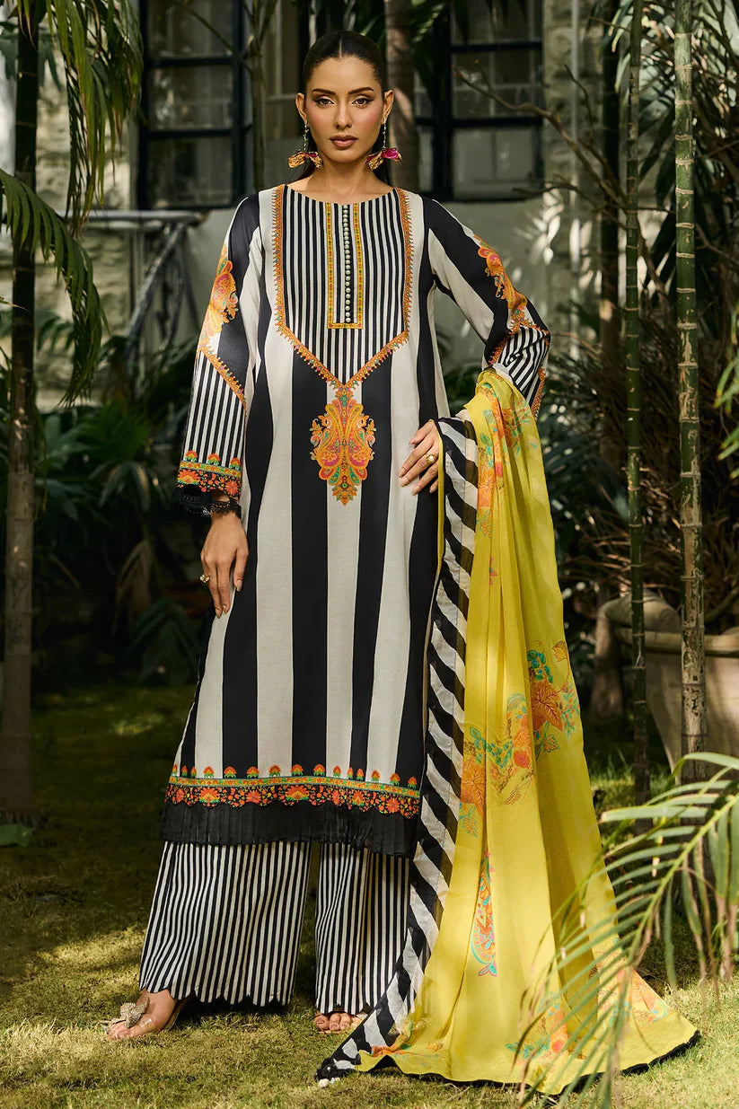 Charizma D-815 Printed three piece suit