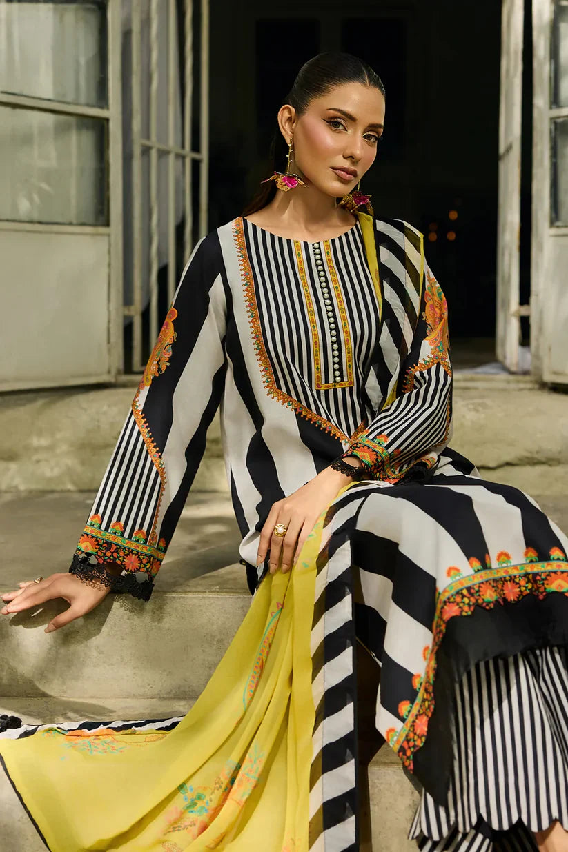 Charizma D-815 Printed three piece suit