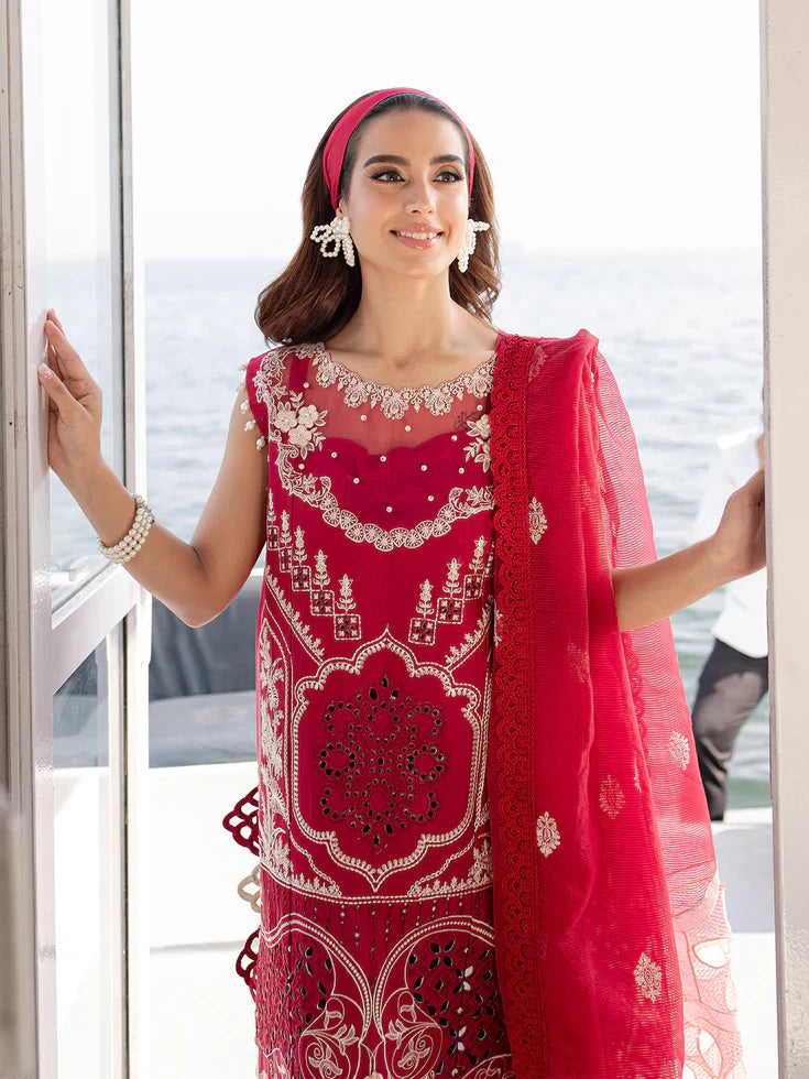 PARISHAY Summer 3PC Lawn Embroidered Suit - PR-284