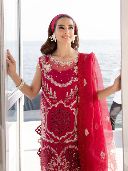 PARISHAY Summer 3PC Lawn Embroidered Suit - PR-284