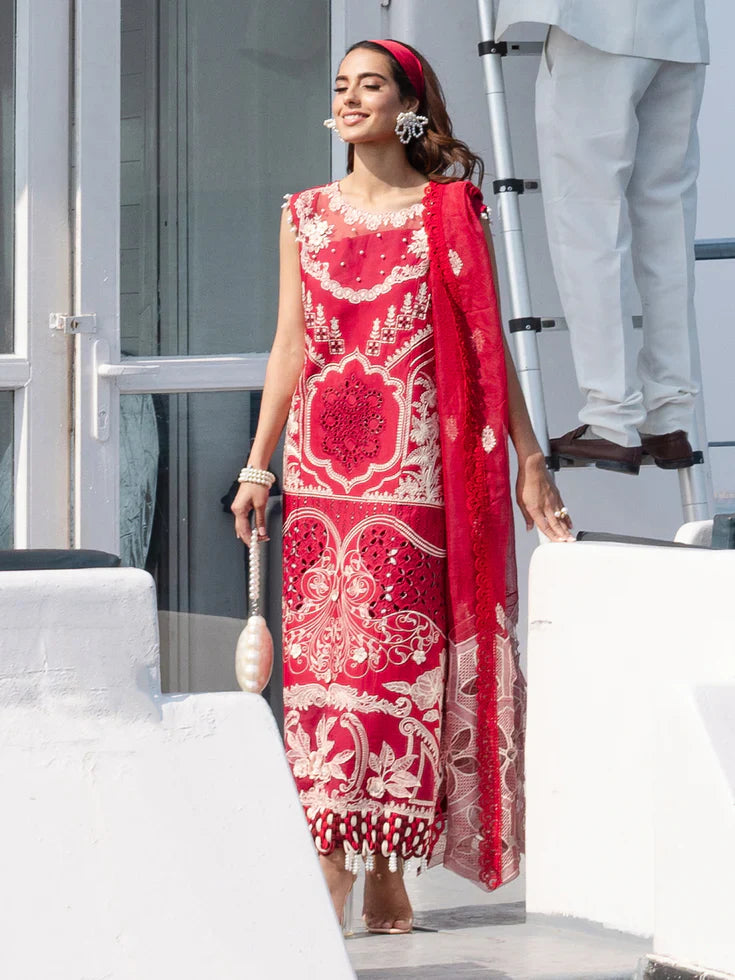 PARISHAY Summer 3PC Lawn Embroidered Suit - PR-284