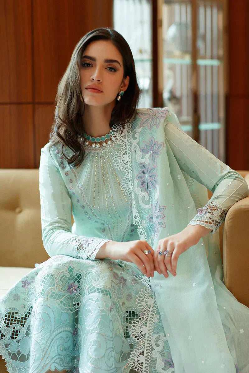 EID Collection Mushq Embroidered lawn Three Piece D-203