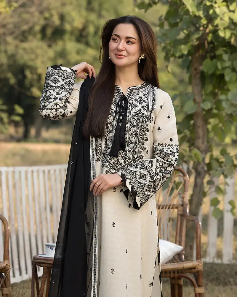 ALLY'S Lawn Embroidered Three Piece AL-200
