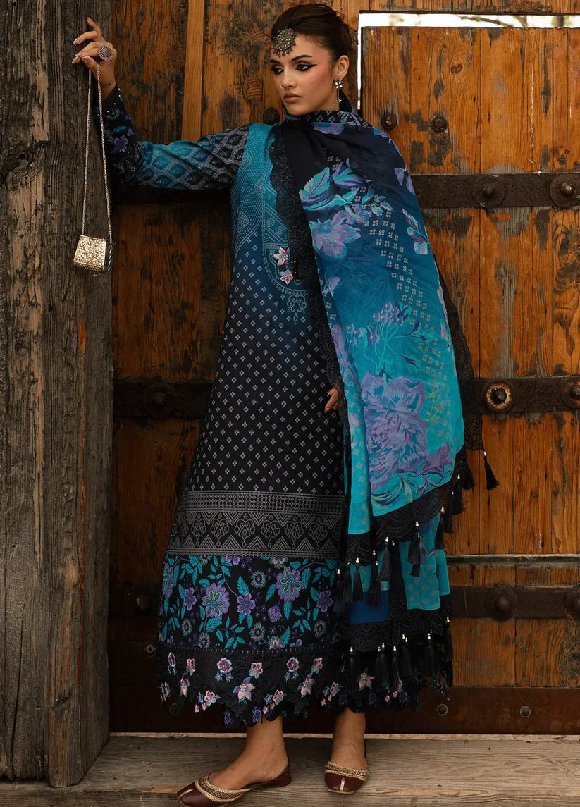 Charizma D-812 Printed three piece suit