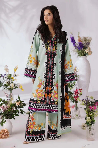 COCO BY ZARA SHAHJAHAN Printed three piece suit D-298