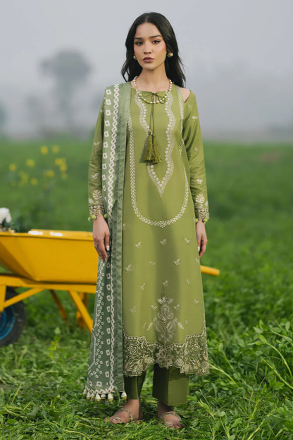 IZEL Summer 3PC Lawn Embroidered Suit - IZ-2888