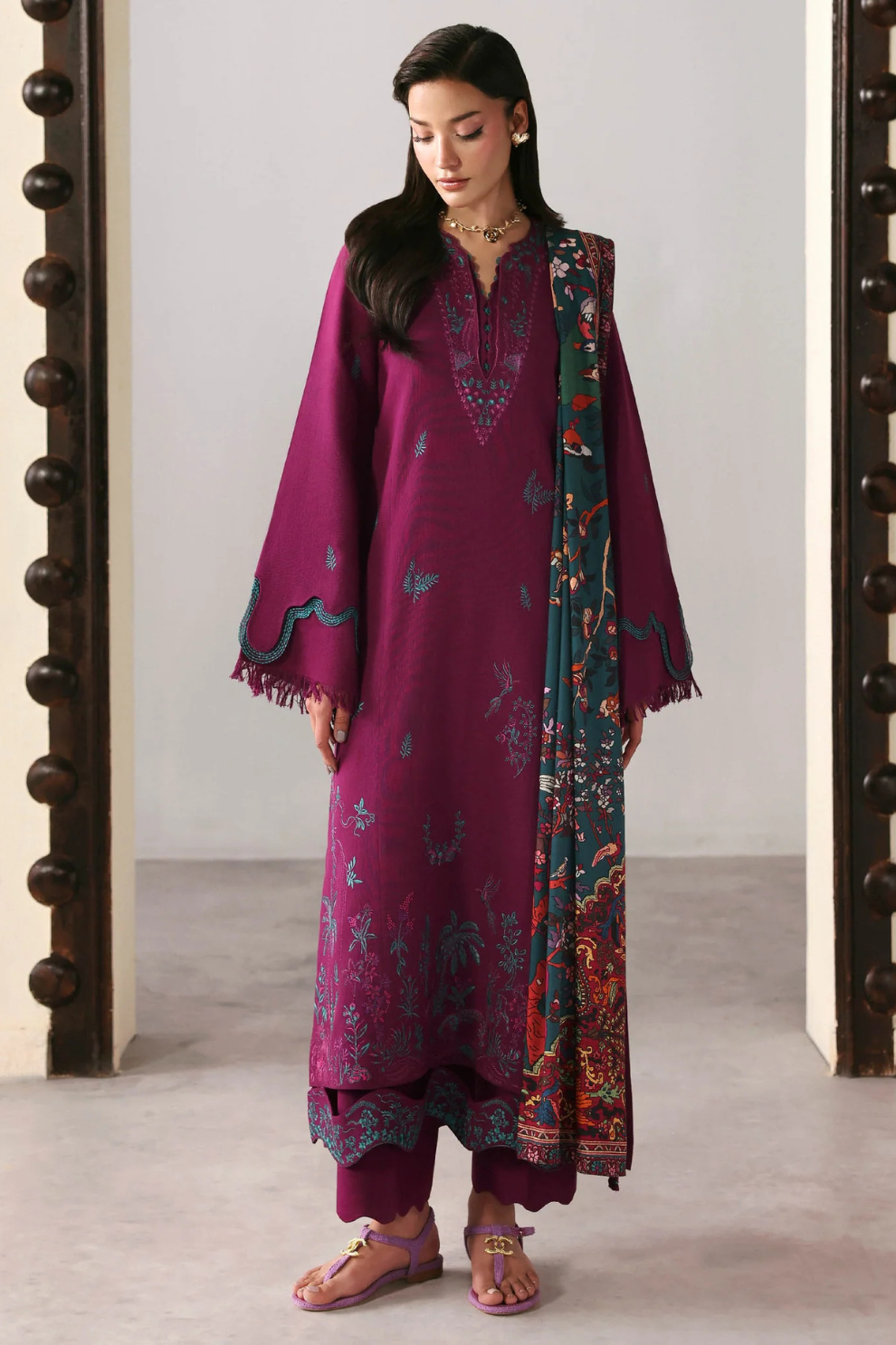 Alizee-3PC Lawn EMBROIDERED Iz-267