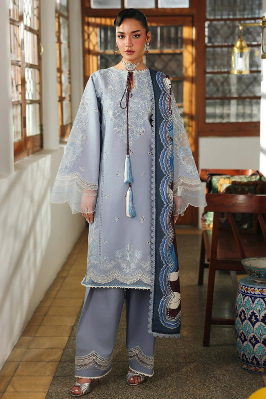 BIN ILYAS Lawn Embroidered Three Piece BL-990