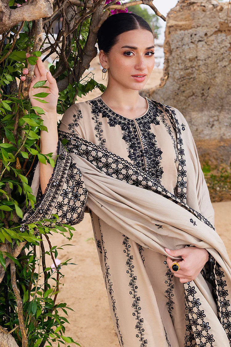 CROSS STITCH - 3PC Lawn EMBROIDERED D-202