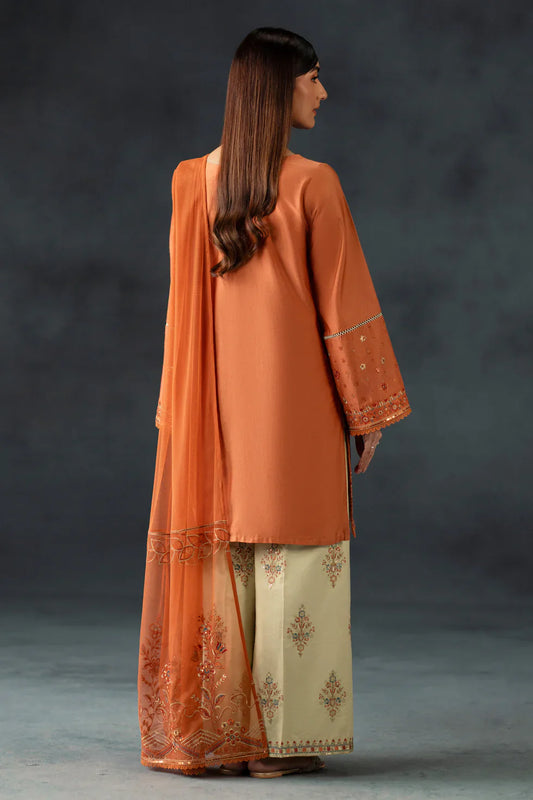 3 Piece - Naqshi Embroidered Lawn Suit (Summer Collection) | D-320