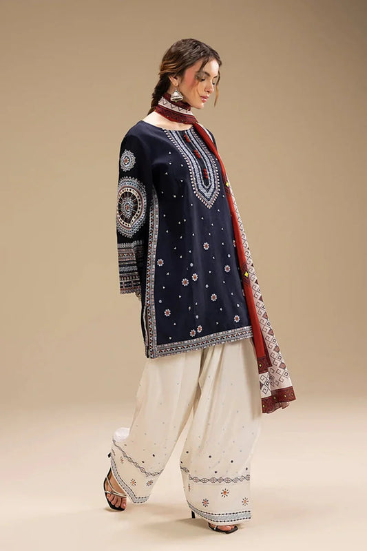 Sapphire Embroidered Dhanak Three Piece SPL-934