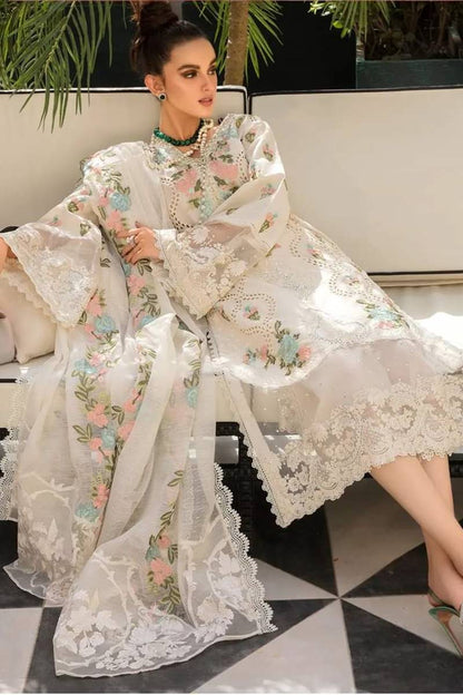 3 Piece - Monsoon Blooms Dhanak Winter Collection Suit