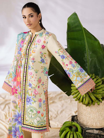 COCO BY ZARA SHAHJAHAN Printed three piece suit D-293