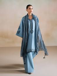 Sapphire-3PC - Embroidered Lawn Suit (Summer Collection) | D-327