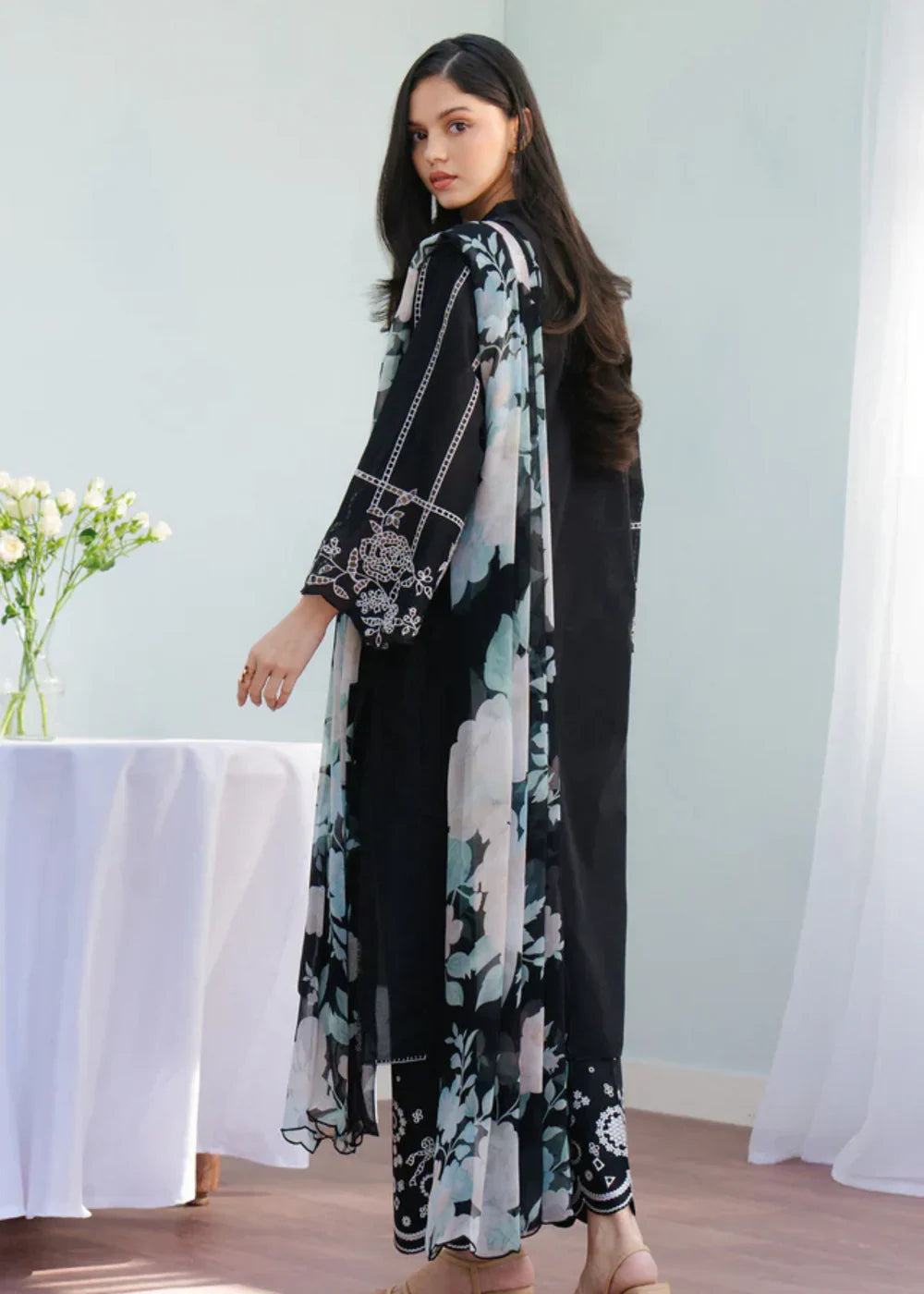COCO  Eid Collection - UNSTITCHED 3PC LAWN EMBROIDERED D-135